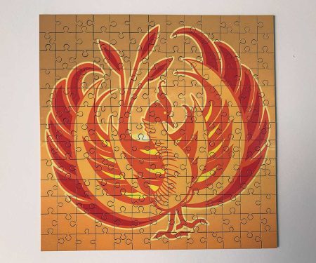 Puzzle en bois Phœnix Feng Shui 24x24 cm