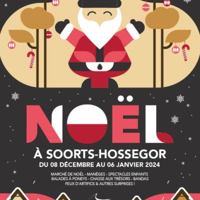 affiche marché de Noël Hossegor